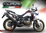 GPR Honda CRF1000L Africa Twin Adventure Sports (18/19) Slip-on Exhaust "GP Evo 4 Black Titanium" (EU homologated)