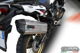 GPR Honda CRF1000L Africa Twin Adventure Sports (18/19) Slip-on Exhaust "Sonic Titanium" (EU homologated)