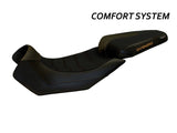 TAPPEZZERIA ITALIA Aprilia Caponord 1200 Comfort Seat Cover "Nuoro Total Black"