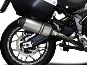 DELKEVIC Ducati Multistrada 950 De-Cat Slip-on Exhaust 10" X-Oval Titanium