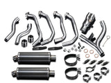 DELKEVIC Kawasaki Ninja 1000 / Z1000 Full Exhaust System with Stubby 14" Carbon Silencers