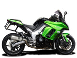 DELKEVIC Kawasaki Ninja 1000 / Z1000 Full Exhaust System with 10" Titanium X-Oval Silencers