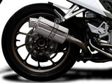 DELKEVIC Honda VFR800X / VFR800F Full Exhaust System with SS70 9" Silencer