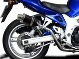 DELKEVIC Suzuki SV650 (99/02) Full Exhaust System with High Mount DS70 9" Carbon Silencers