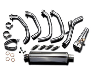 DELKEVIC Kawasaki Z900RS Full Exhaust System with Stubby 17" Tri-Oval Silencer