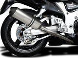 DELKEVIC Suzuki GSXR1300 Hayabusa (99/07) Full 4-2 Exhaust System with 13.5" X-Oval Titanium Silencers – Accessories in the 2WheelsHero Motorcycle Aftermarket Accessories and Parts Online Shop