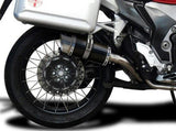DELKEVIC Honda VFR1200X Crosstourer Full Exhaust System with Mini 8" Carbon Silencer