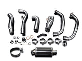 DELKEVIC Kawasaki Ninja 300 Full Exhaust System with DS70 9" Carbon Silencer