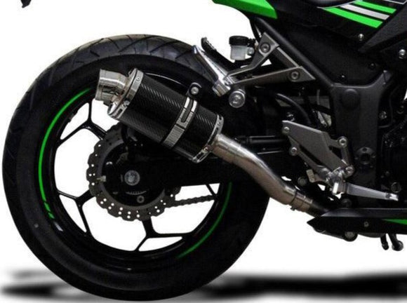 DELKEVIC Kawasaki Ninja 300 Full Exhaust System with DS70 9