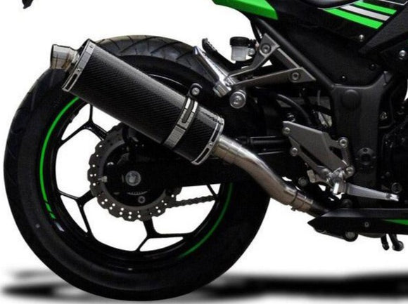 DELKEVIC Kawasaki Ninja 300 Full Exhaust System with Stubby 14