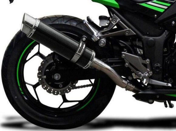 DELKEVIC Kawasaki Ninja 300 Full Exhaust System with DL10 14