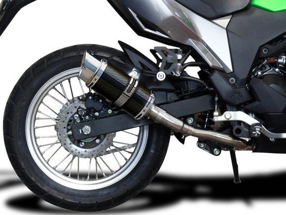 DELKEVIC Kawasaki KLE 300 Versys-X Full Exhaust System with Mini 8