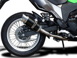 DELKEVIC Kawasaki KLE 300 Versys-X Full Exhaust System with Mini 8" Carbon Silencer