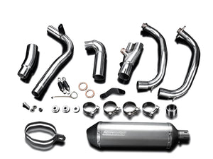 DELKEVIC Kawasaki KLE 300 Versys-X Full Exhaust System with 14" X-Oval Titanium & Carbon Silencer – Accessories in the 2WheelsHero Motorcycle Aftermarket Accessories and Parts Online Shop