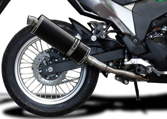 DELKEVIC Kawasaki KLE 300 Versys-X Full Exhaust System with Stubby 14