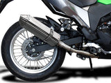 DELKEVIC Kawasaki KLE 300 Versys-X Full Exhaust System with 13" Tri-Oval Silencer