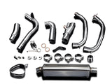 DELKEVIC Kawasaki KLE 300 Versys-X Full Exhaust System with Stubby 17" Tri-Oval Silencer – Accessories in the 2WheelsHero Motorcycle Aftermarket Accessories and Parts Online Shop