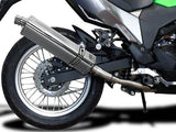 DELKEVIC Kawasaki KLE 300 Versys-X Full Exhaust System with Stubby 17" Tri-Oval Silencer