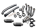 DELKEVIC Kawasaki Ninja ZX-14R Full Exhaust System with Mini 8" Carbon Silencers