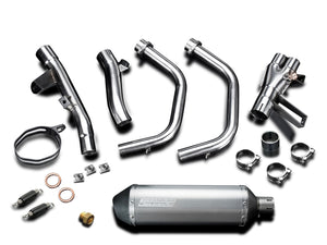DELKEVIC Honda CB500 / CBR500R Full Exhaust System with 13.5" Titanium X-Oval Silencer
