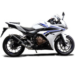 DELKEVIC Honda CB500 / CBR500R Full Exhaust System with Stubby 14" Carbon Silencer
