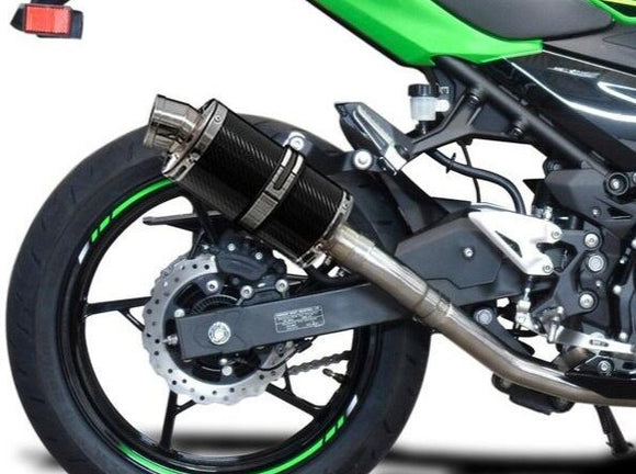DELKEVIC Kawasaki Ninja 400 / Z400 Full Exhaust System with DS70 9