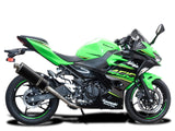 DELKEVIC Kawasaki Ninja 400 / Z400 Full Exhaust System with Stubby 14" Carbon Silencer