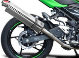 DELKEVIC Kawasaki Ninja 400 / Z400 Full Exhaust System with Stubby 17" Tri-Oval Silencer