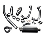 DELKEVIC Kawasaki Ninja 400 / Z400 Full Exhaust System with DL10 14" Carbon Silencer