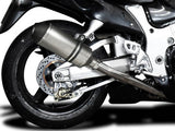 DELKEVIC Suzuki GSXR1300 Hayabusa (99/07) Full 4-2 Exhaust System with 10" X-Oval Titanium Silencers – Accessories in the 2WheelsHero Motorcycle Aftermarket Accessories and Parts Online Shop