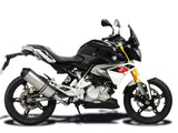 DELKEVIC BMW G310R (16/19) Full Exhaust System 13.5" X-Oval Titanium