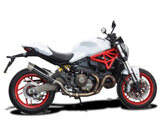 DELKEVIC Ducati Monster 821 / 1200 Slip-on Exhaust DL10 14" Carbon