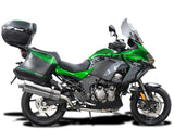 DELKEVIC Kawasaki Versys 1000 Full Exhaust System with Stubby 18" Silencer