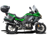 DELKEVIC Kawasaki Versys 1000 Full Exhaust System with Stubby 18" Carbon Silencer