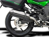 DELKEVIC Kawasaki Versys 1000 Full Exhaust System with 13" Tri-Oval Silencer