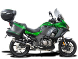 DELKEVIC Kawasaki Versys 1000 Full Exhaust System with DL10 14" Carbon Silencer