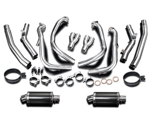 DELKEVIC Suzuki GSXR1300 Hayabusa (08/20) Full De-Cat 4-2 Exhaust System with DS70 9" Carbon Silencers