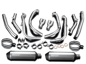 DELKEVIC Suzuki GSXR1300 Hayabusa (08/20) Full De-Cat 4-2 Exhaust System with 13.5" X-Oval Titanium Silencers