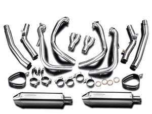 DELKEVIC Suzuki GSXR1300 Hayabusa (08/20) Full De-Cat 4-2 Exhaust System with 13" Tri-Oval Silencers