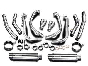DELKEVIC Suzuki GSXR1300 Hayabusa (08/20) Full De-Cat 4-2 Exhaust System with SL10 14" Silencers