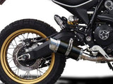 DELKEVIC Ducati Scrambler Desert Sled Slip-on Exhaust Mini 8" Carbon