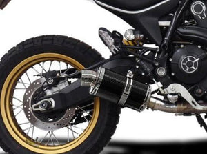DELKEVIC Ducati Scrambler Desert Sled Slip-on Exhaust DS70 9" Carbon