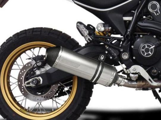 DELKEVIC Ducati Scrambler Desert Sled Slip-on Exhaust 13.5