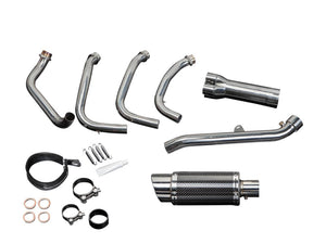 DELKEVIC Honda CBR1100XX Blackbird Full Exhaust System 4-1 with Mini 8" Carbon Silencer