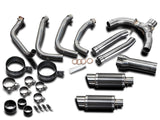 DELKEVIC Honda CBR1100XX Blackbird Full Exhaust System with Mini 8" Carbon Silencers