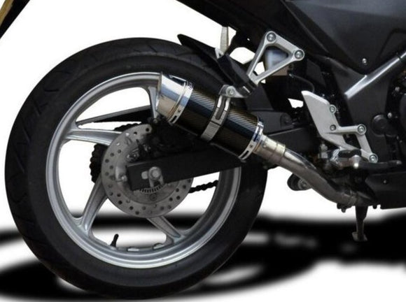 DELKEVIC Honda CBR250R Full Exhaust System with Mini 8