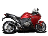 DELKEVIC Honda VFR1200F Interceptor Slip-on Exhaust Stubby 14" Carbon