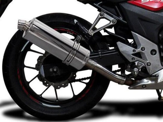 DELKEVIC Honda CB500 / CBR500R Full Exhaust System with Stubby 14