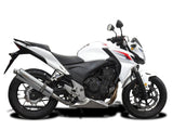 DELKEVIC Honda CB500 / CBR500R Full Exhaust System with Stubby 18" Silencer