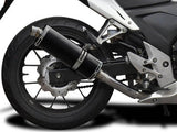 DELKEVIC Honda CB500F (13/18) Slip-on Exhaust Stubby 14" Carbon